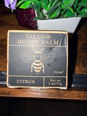 Tallow Honey Balm - Citrus (Black & Gold)